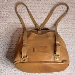 Dooney & Bourke Pebble Leather Vintage Canyon Backpack Bookbag in British tan Dooney & Bourke | Bags | Dooney Bourke Pebble Leather  main image 2